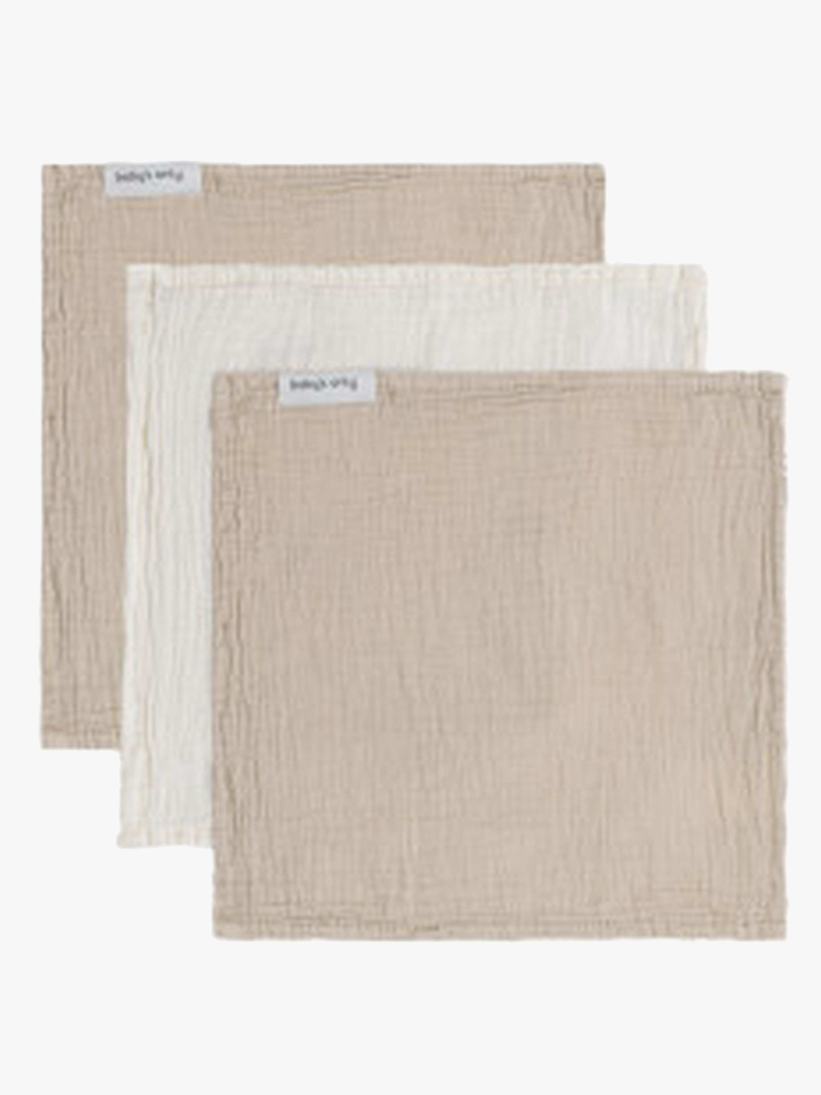 Tender Baumwolltuch 3er-Pack, Beige / Linen
