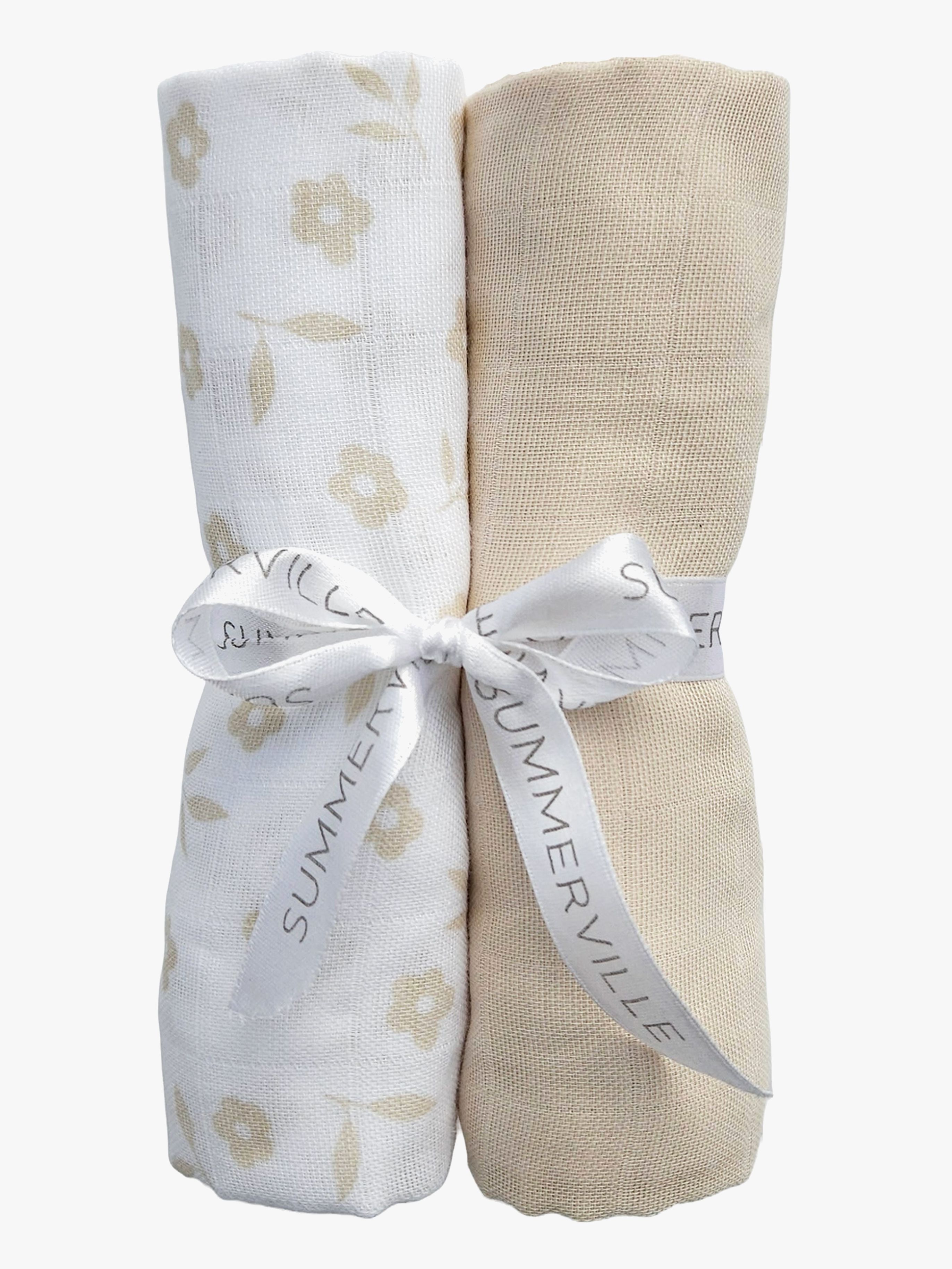 Summerville Organic Musselintuch 2er-Pack, Petal/Sandshell