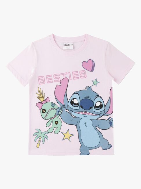 Disney Stitch T-Shirt, Hellrosa