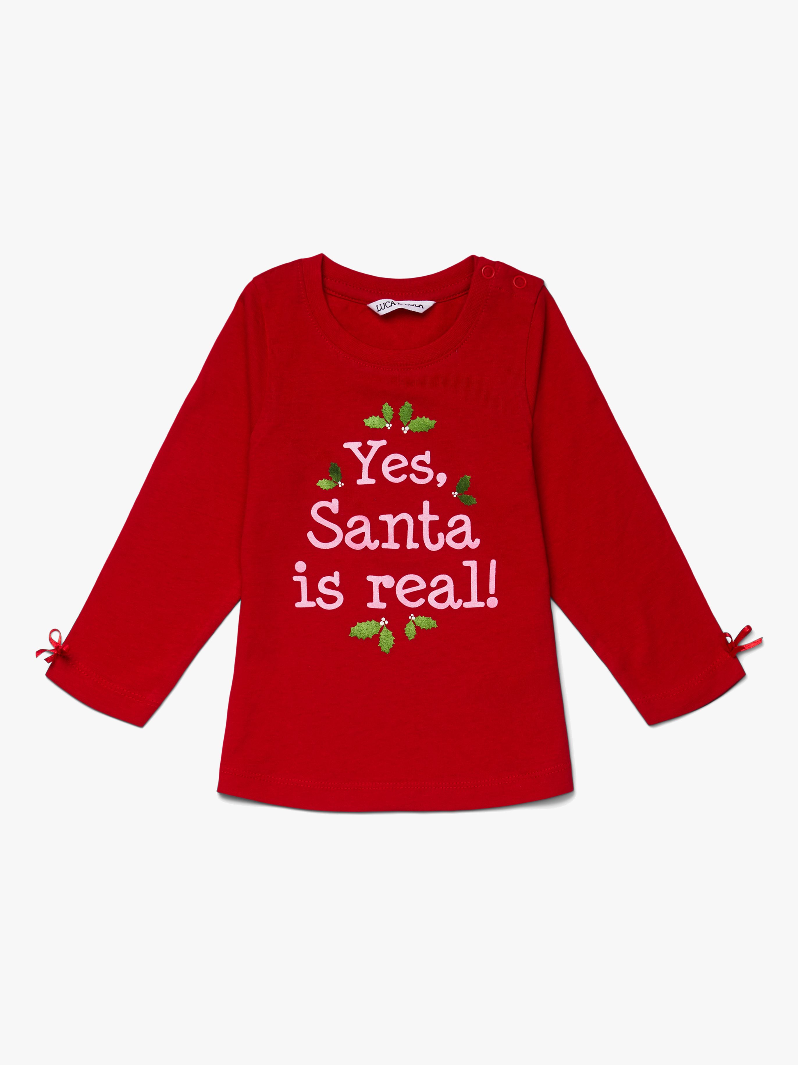 Luca &  Lola Top Santa Is Real, Red 62
