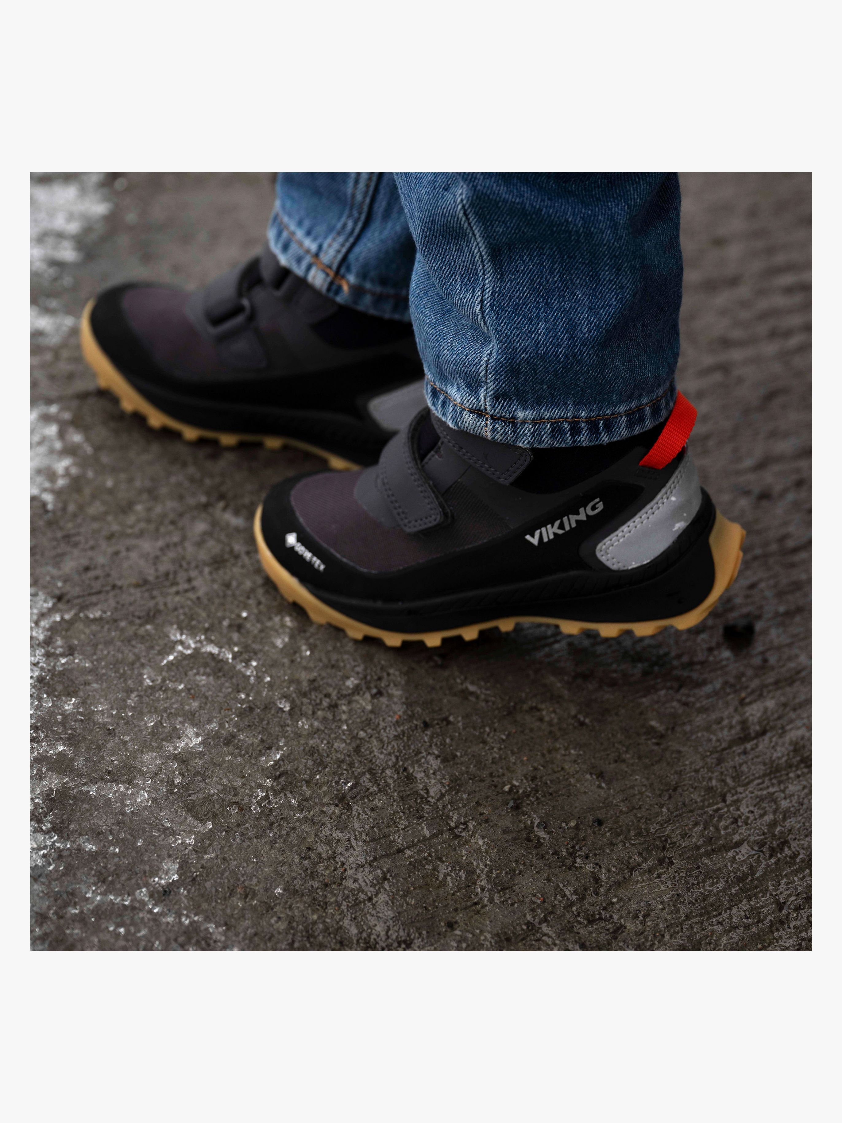 Viking Expower Mid GTX 2V Kinder Sneaker, Black, 29, Kinderschuhe