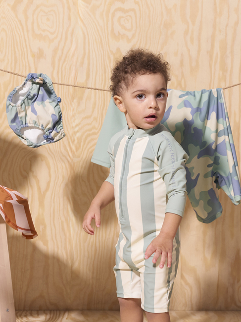 Nordbjörn Hönö UV-Schutzanzug, Hellblau Gestreift