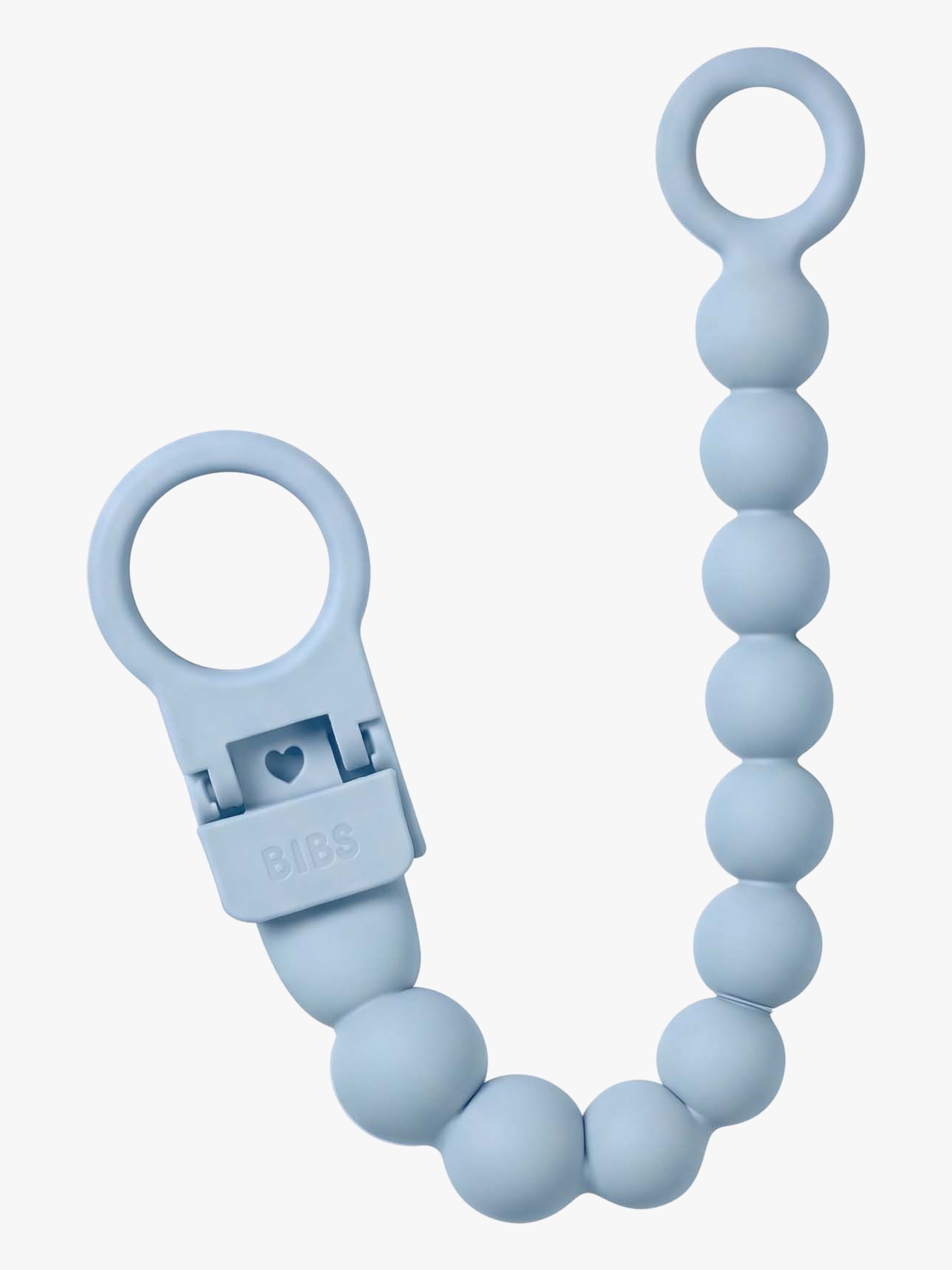 BIBS Beaded Schnullerkette, Baby Blue