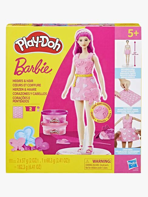 Play-Doh Barbie Knete mit Puppe Herz & Haar