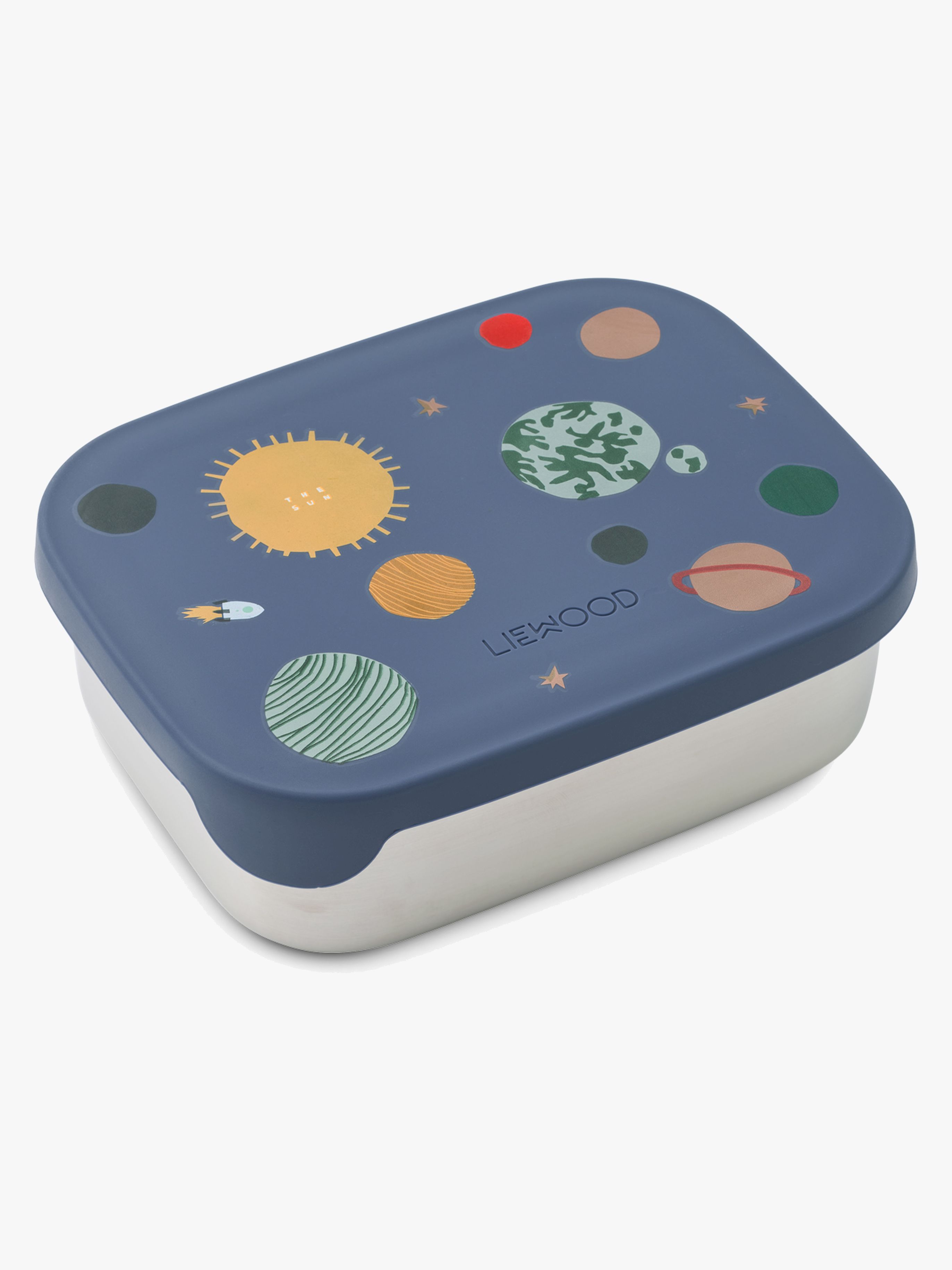 LIEWOOD Arthur Gemusterte Brotdose, Universe/Classic navy