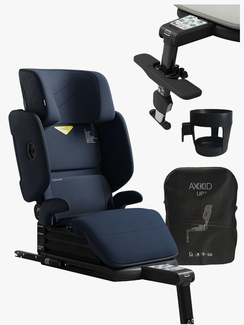 Axkid Up Kindersitz inkl. Zubehör, Glacier Lake Blue