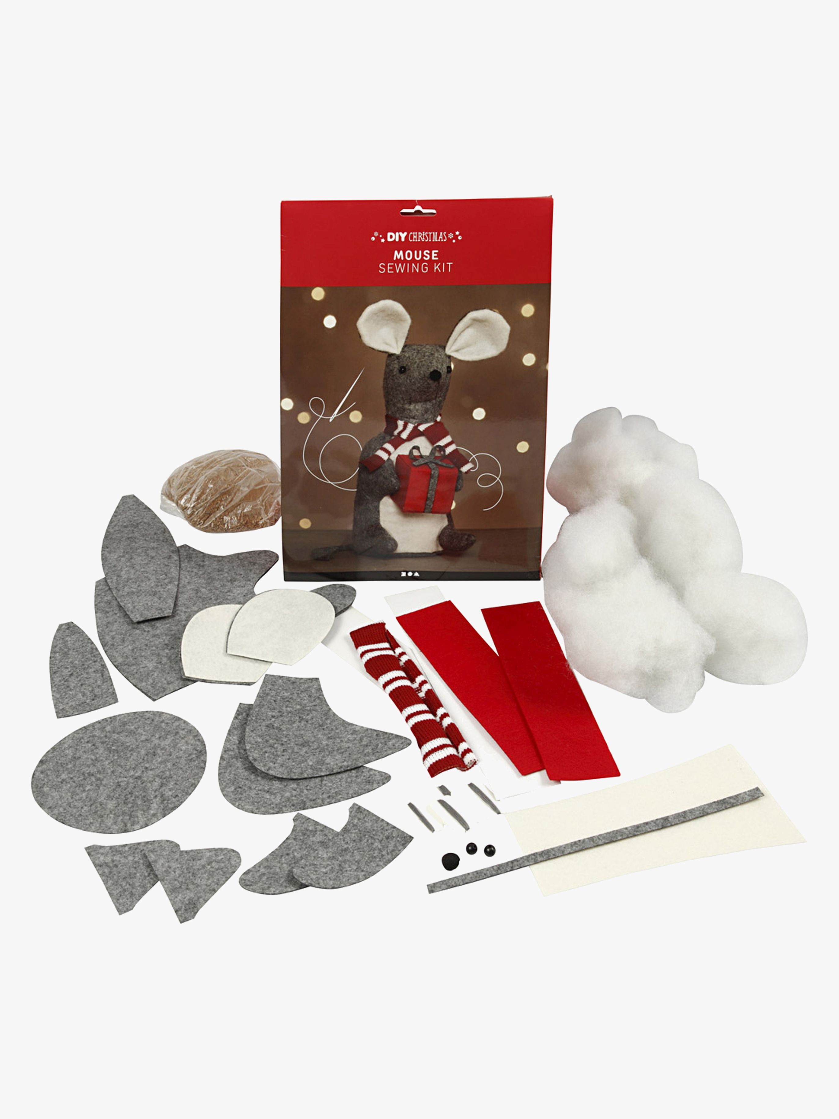 Bastelset Weihnachtsmaus