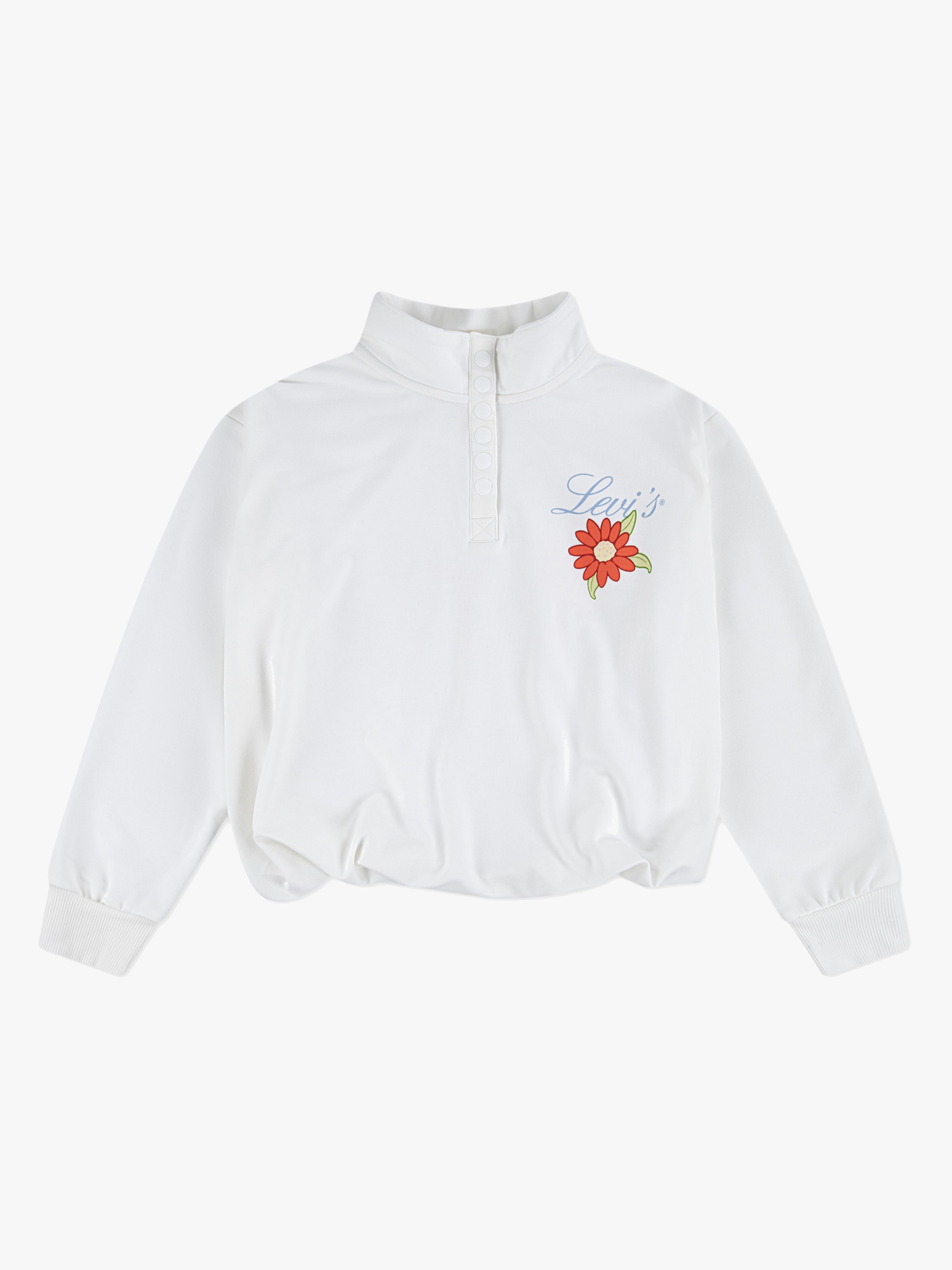 LVG Bubble Hem LS Knit Shirt, Bright White, 128