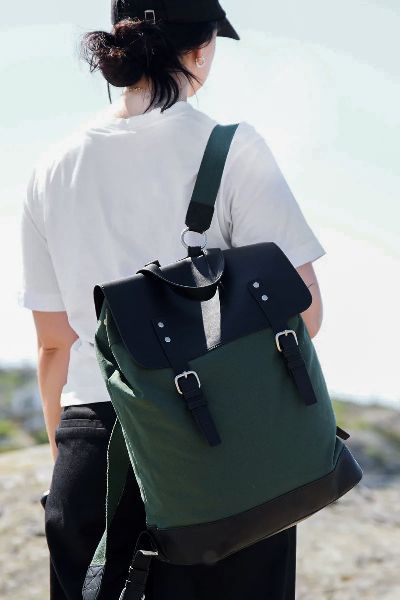 Wickeltasche Rucksack, Green