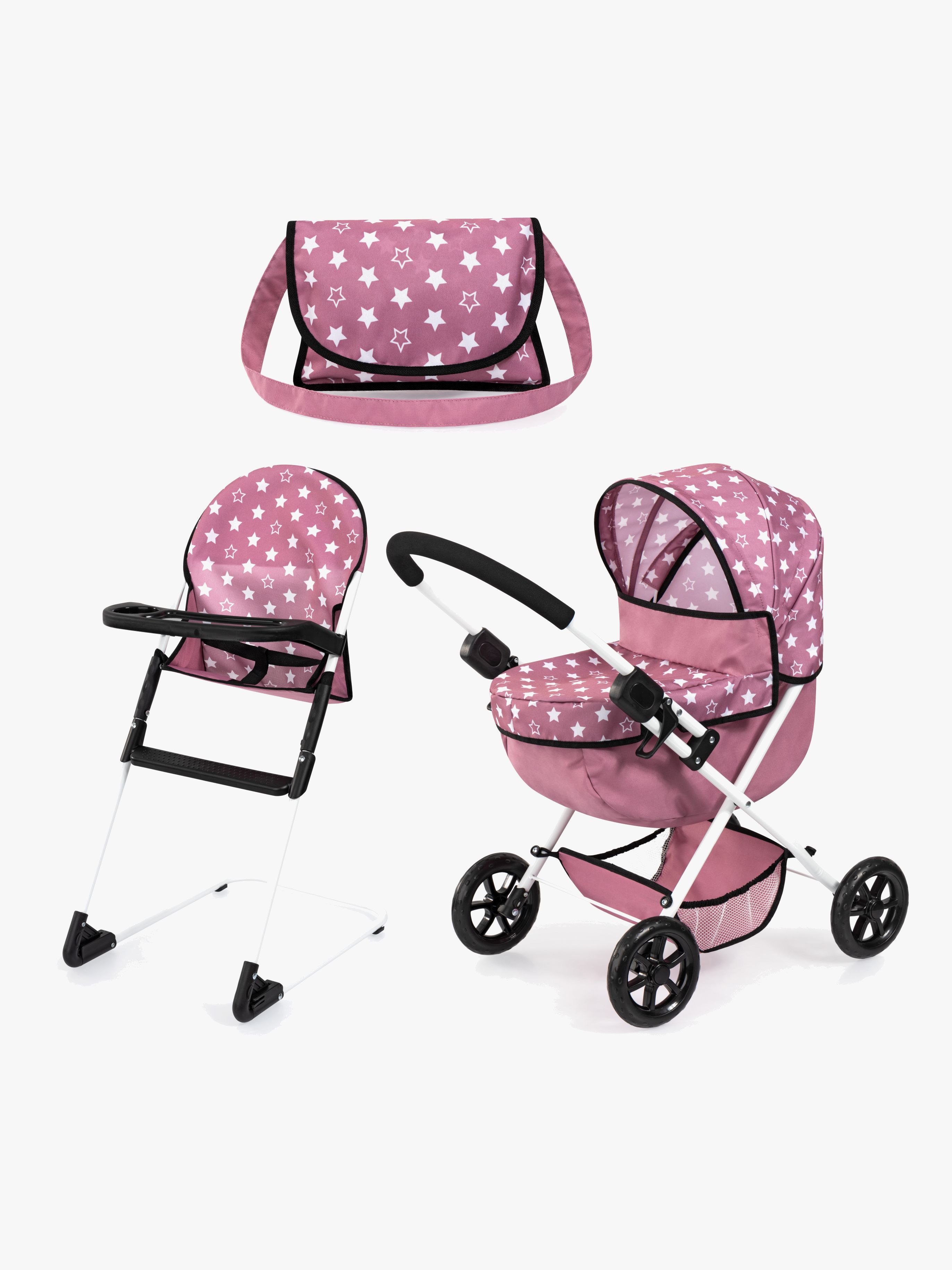 Cosy Set Puppenwagen, Rosa