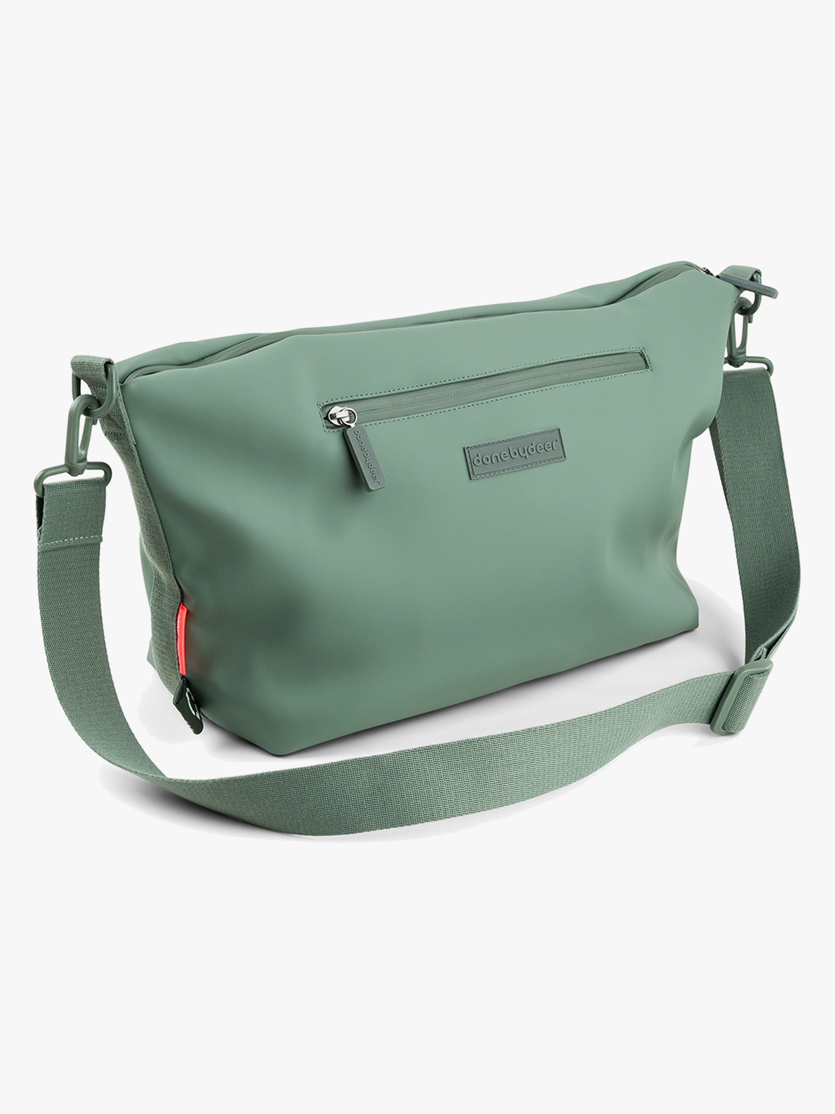 Done By Deer Wickeltasche mit Kinderwagenhaken, Grün