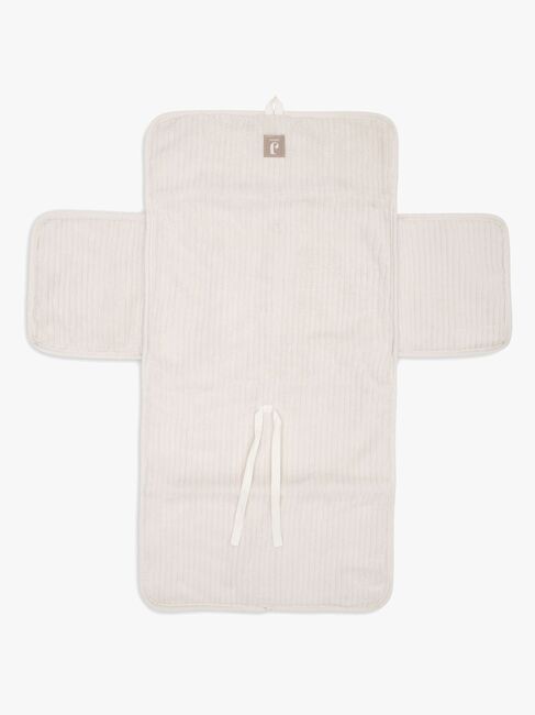 Jollein Cloudy Rib Wickelunterlage mit Aufbewahrungstaschen, Oatmeal