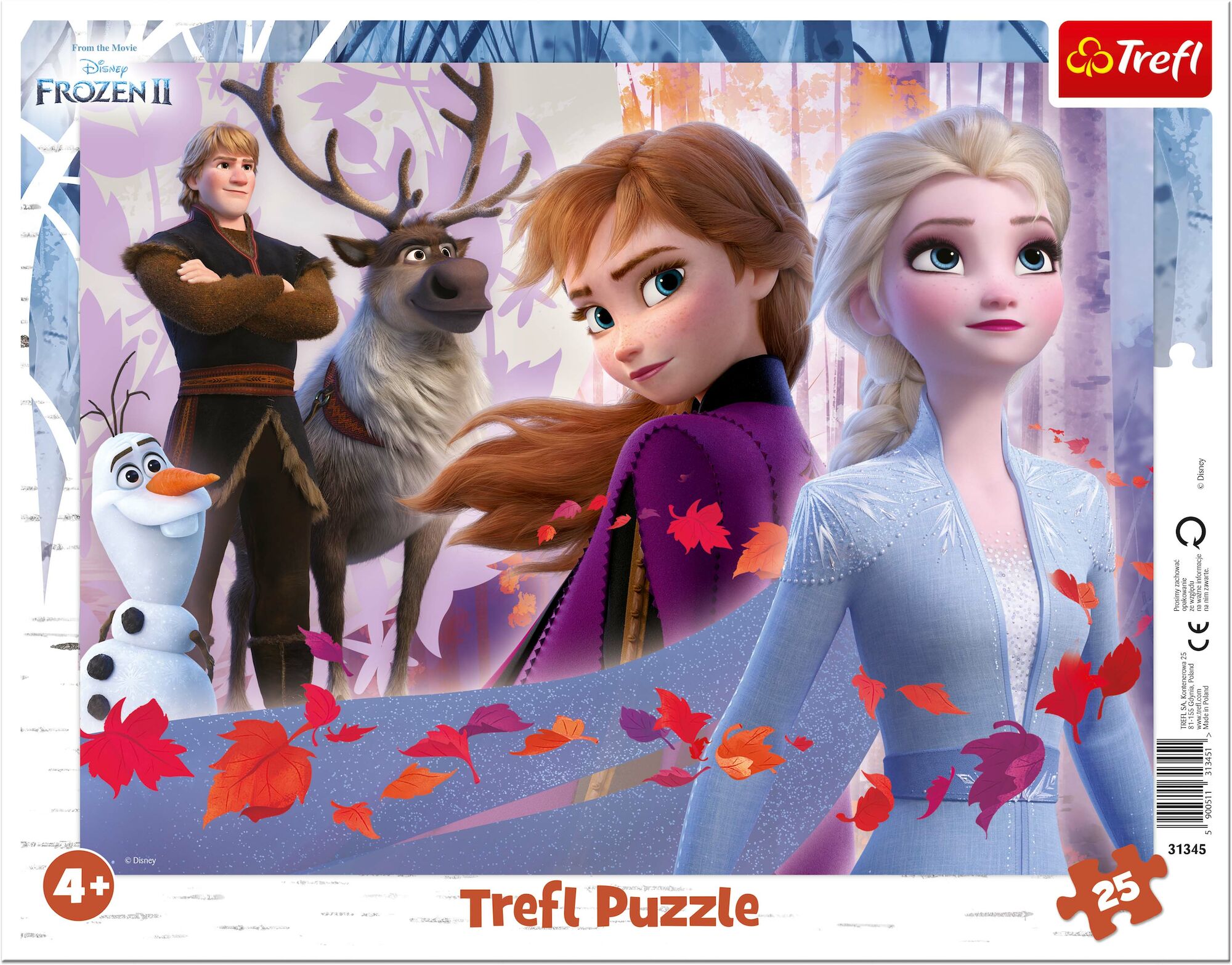 Trefl Disney Die Eiskönigin 2 Rahmenpuzzle 25 Teile