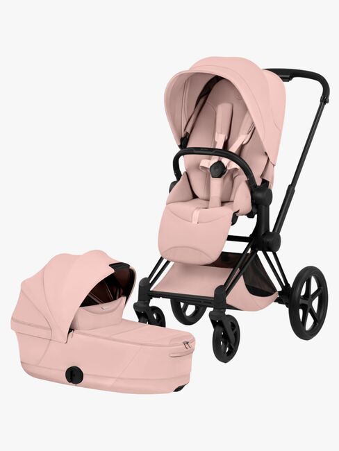 Cybex PRIAM Style Kombikinderwagen, Matt Black/Peach Pink 915626.jpg