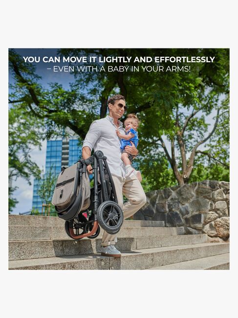 Kinderkraft ESME PRO 3-in-1 Kombikinderwagen Travelsystem, Pure Black