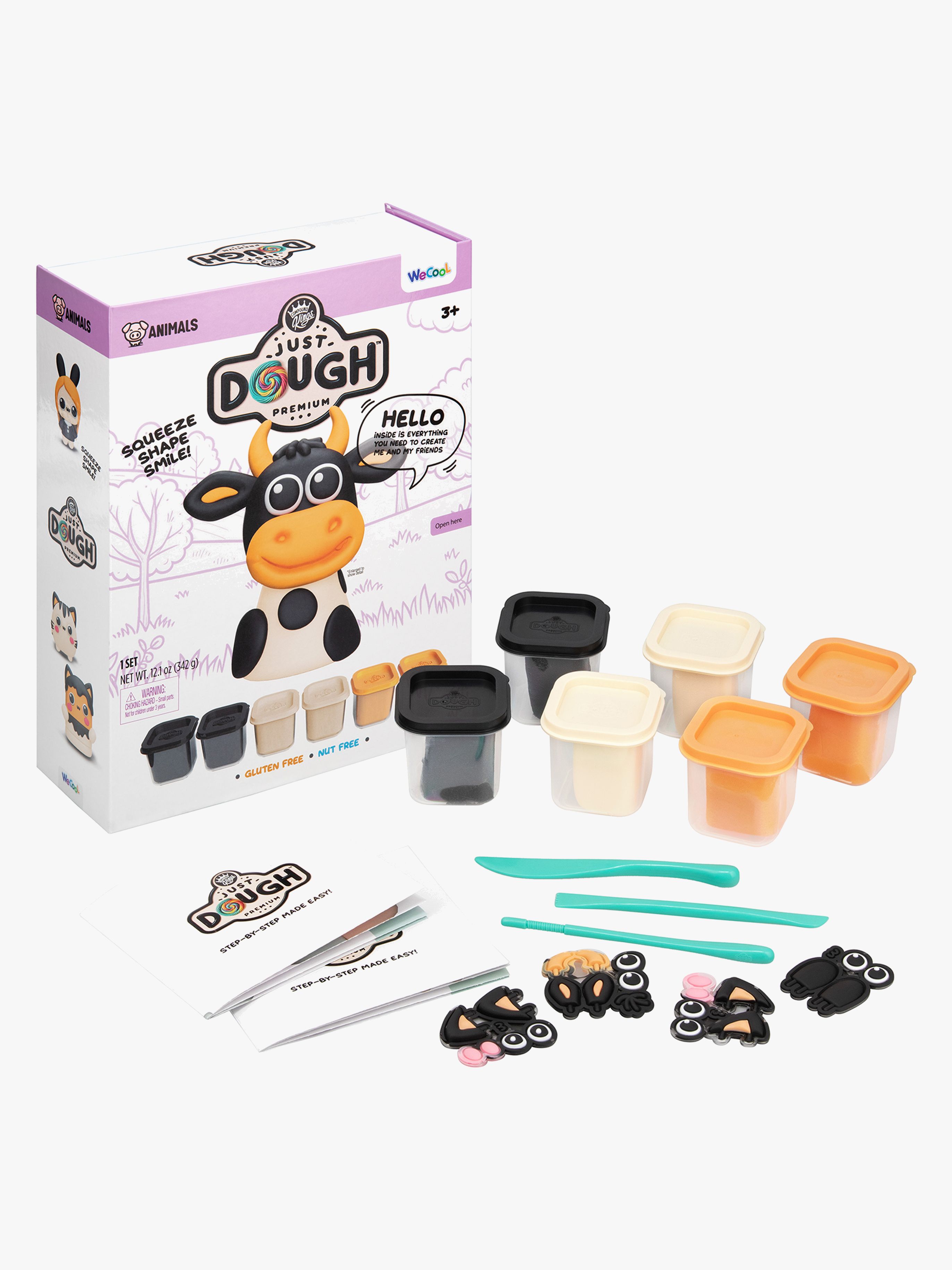 Modelliermasse Kuh 57 g, 6er-Pack