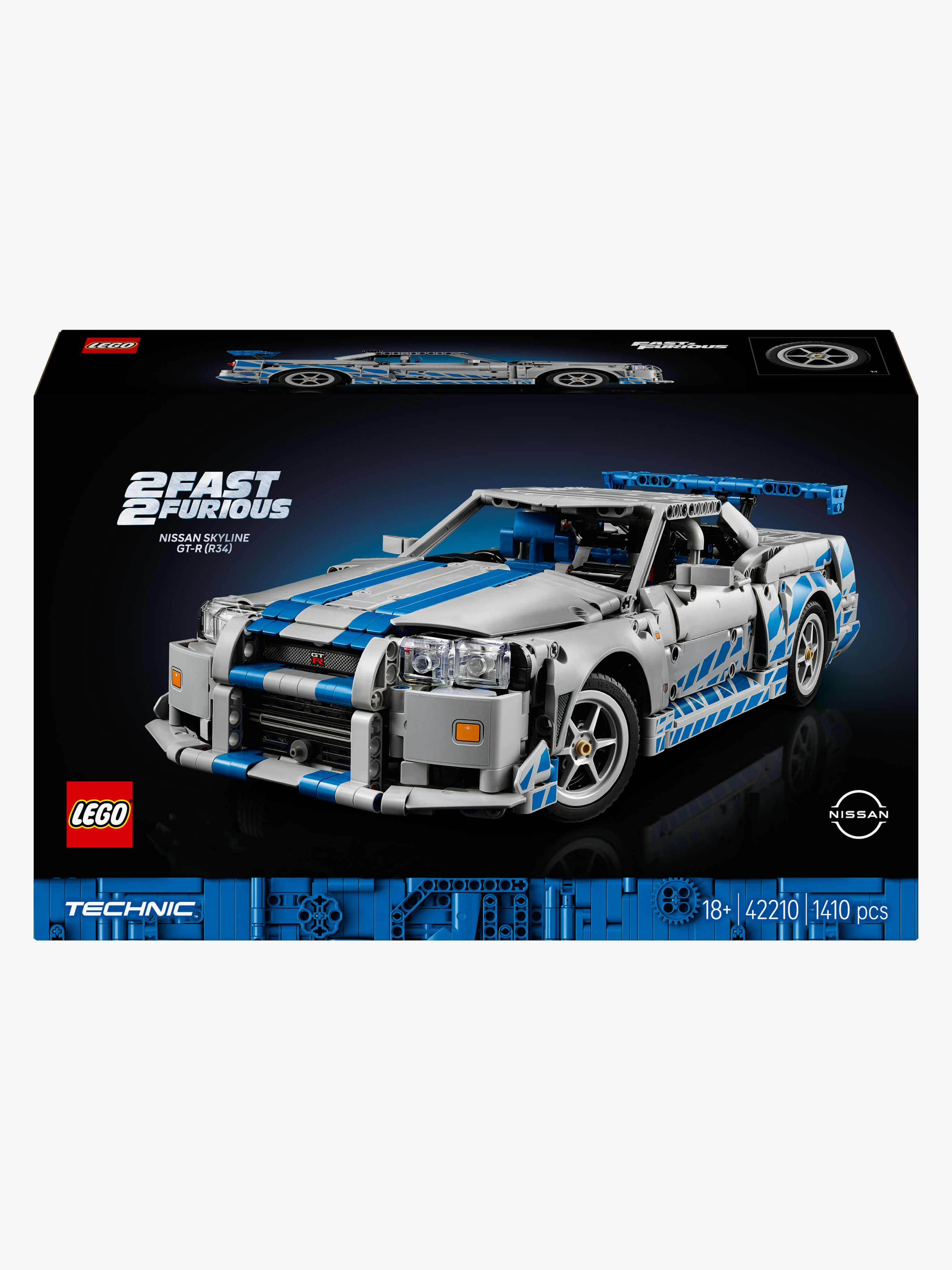 Technic 42210 2 Fast 2 Furious Nissan Skyline GT-R R34 Flitzer