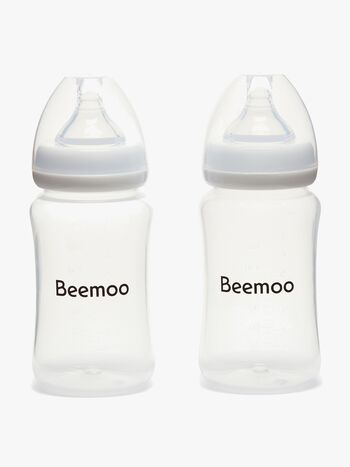 Beemoo CARE Muttermilchflasche 240 ml 2er-Pack inkl. Sauger