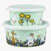 Mumin Wiese Snackbox 2er-Pack, Grün