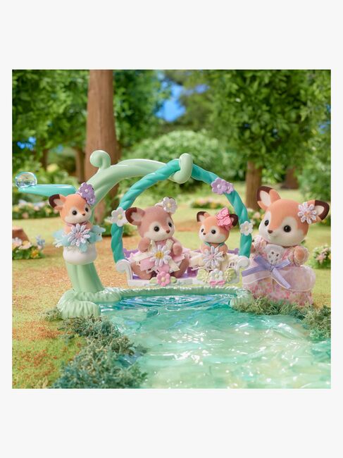 Sylvanian Families Figurenset Hirschbabys mit Blumenschaukel