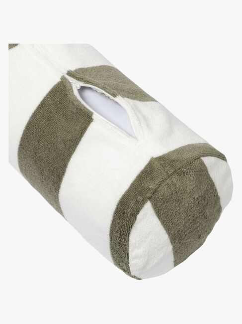 SUNNYLiFE Aufblasbares Strandkissen, The Vacay Olive Stripe