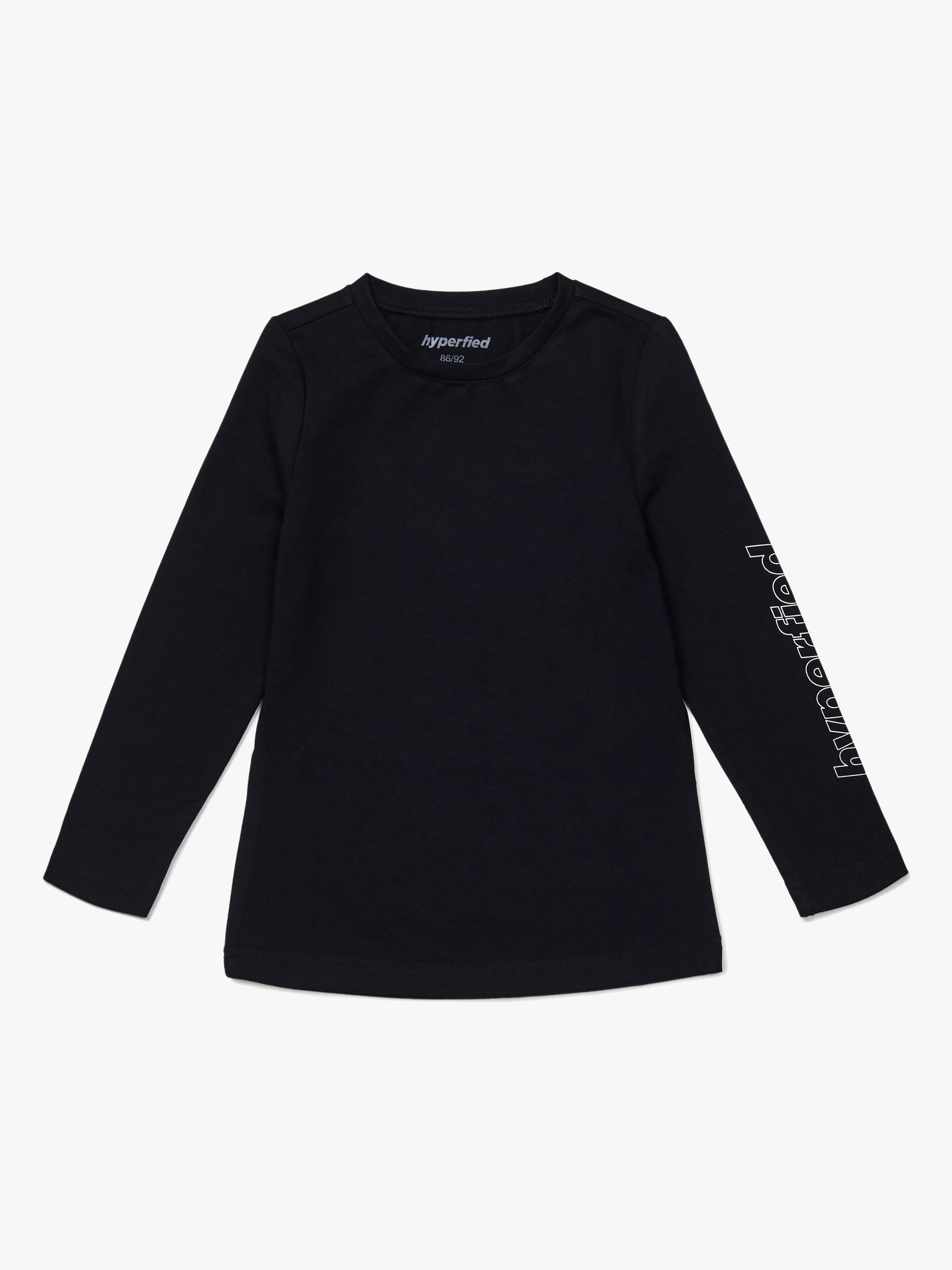Jersey Logo Long Sleeve Top, Anthracite 86–92