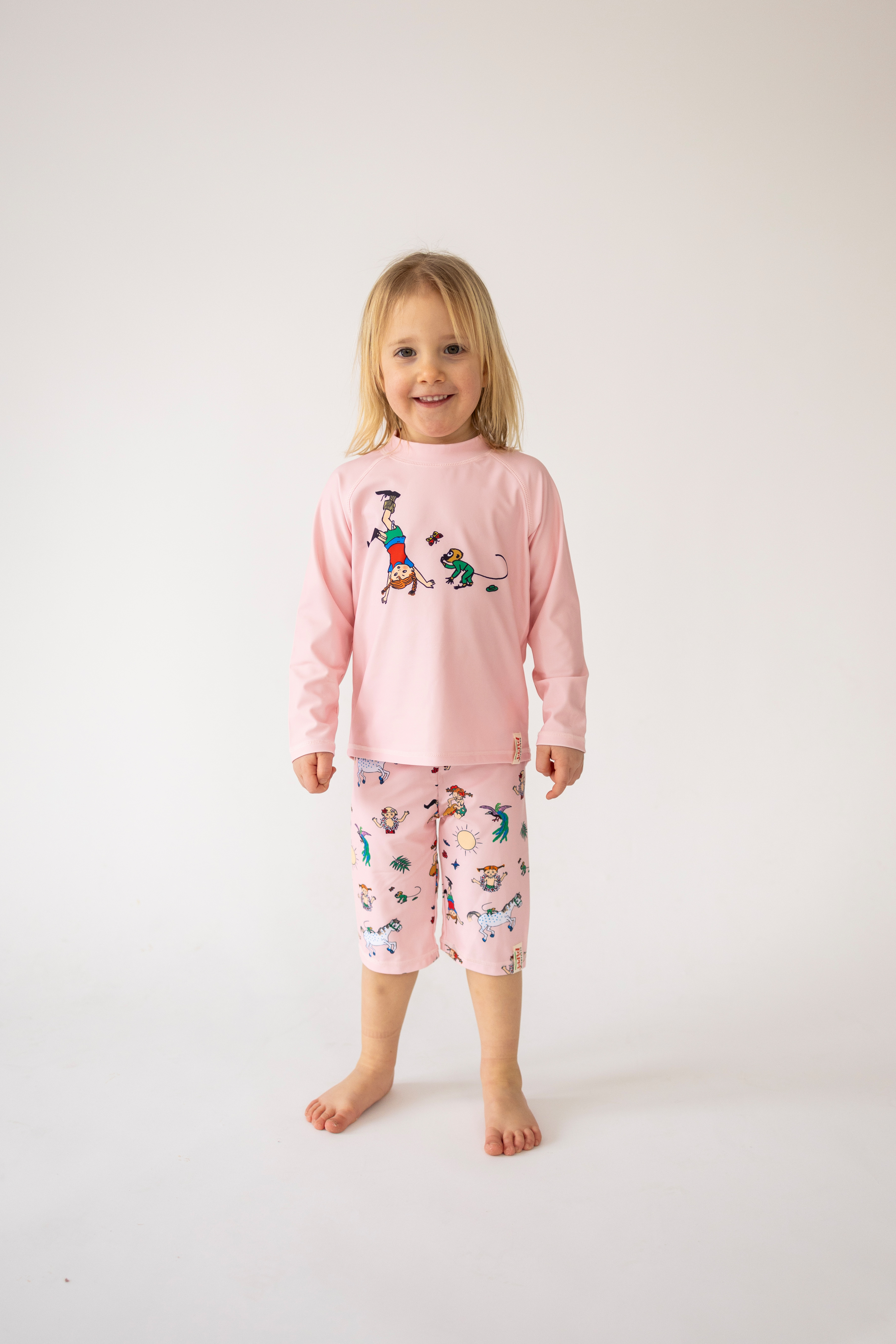 UV-Set Pippi Langstrumpf, Rosa, 86-92