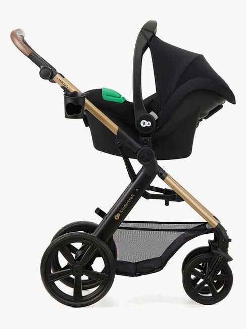 Kinderkraft MOOV 2 3-in-1 Kombikinderwagen, Pure Black