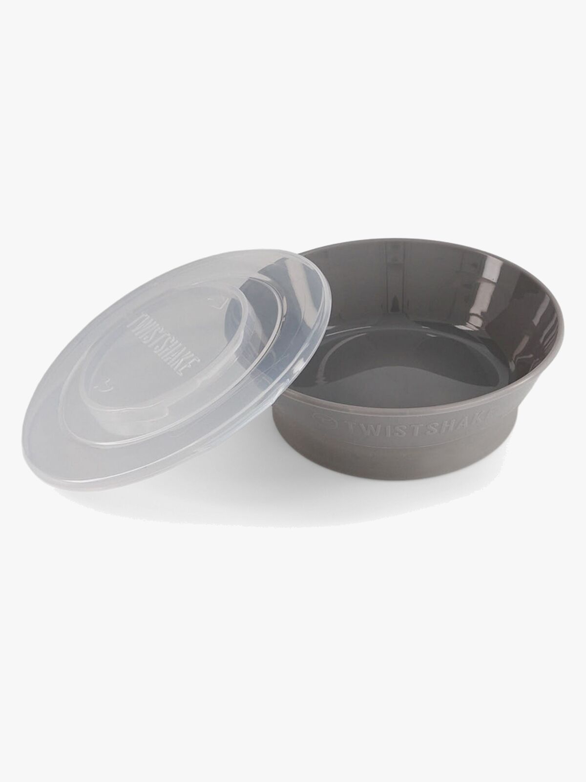 Twistshake Tiefer Teller mit Deckel, Grau