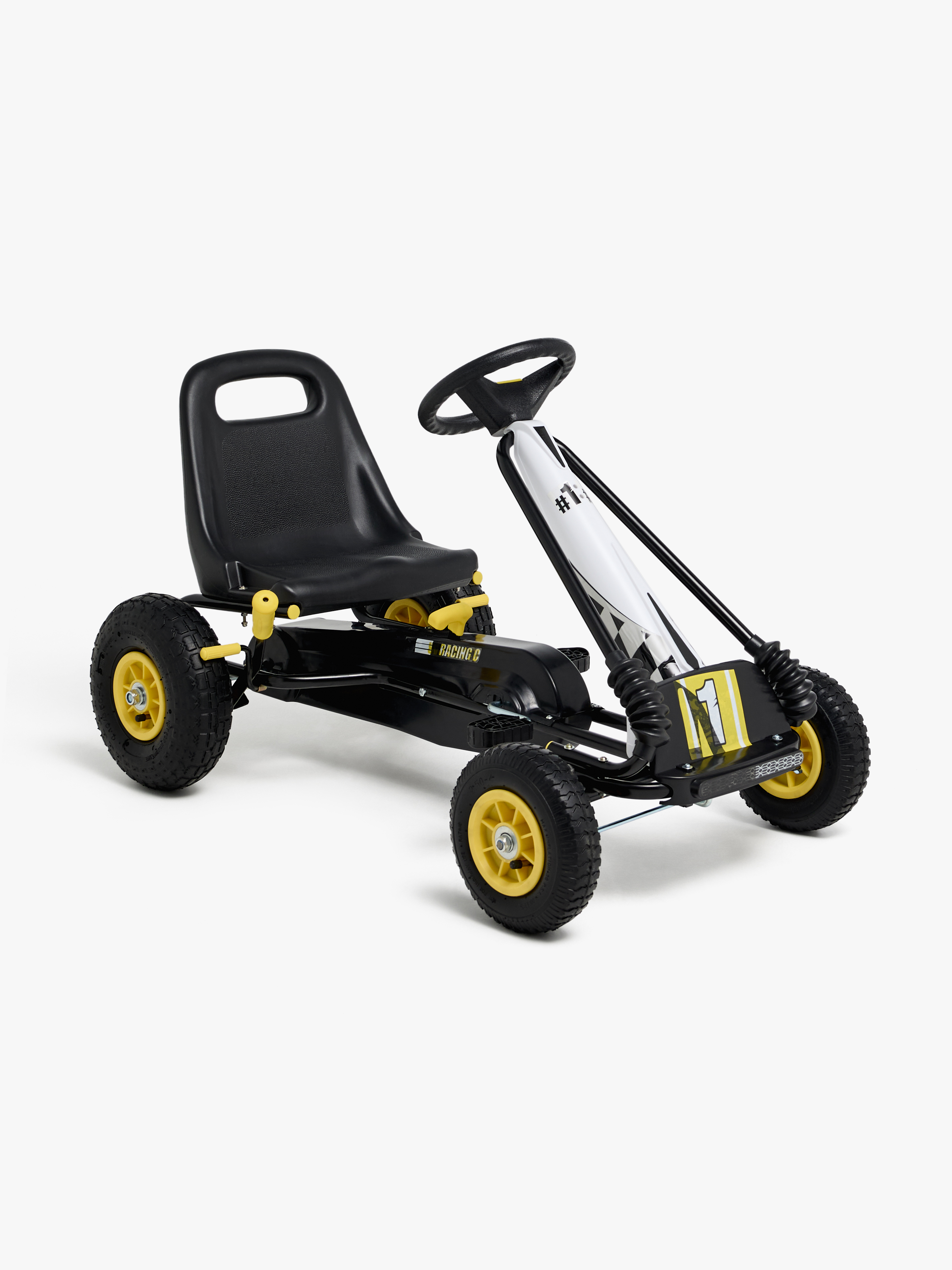 Pedal-Go-Kart mit Gummirädern
