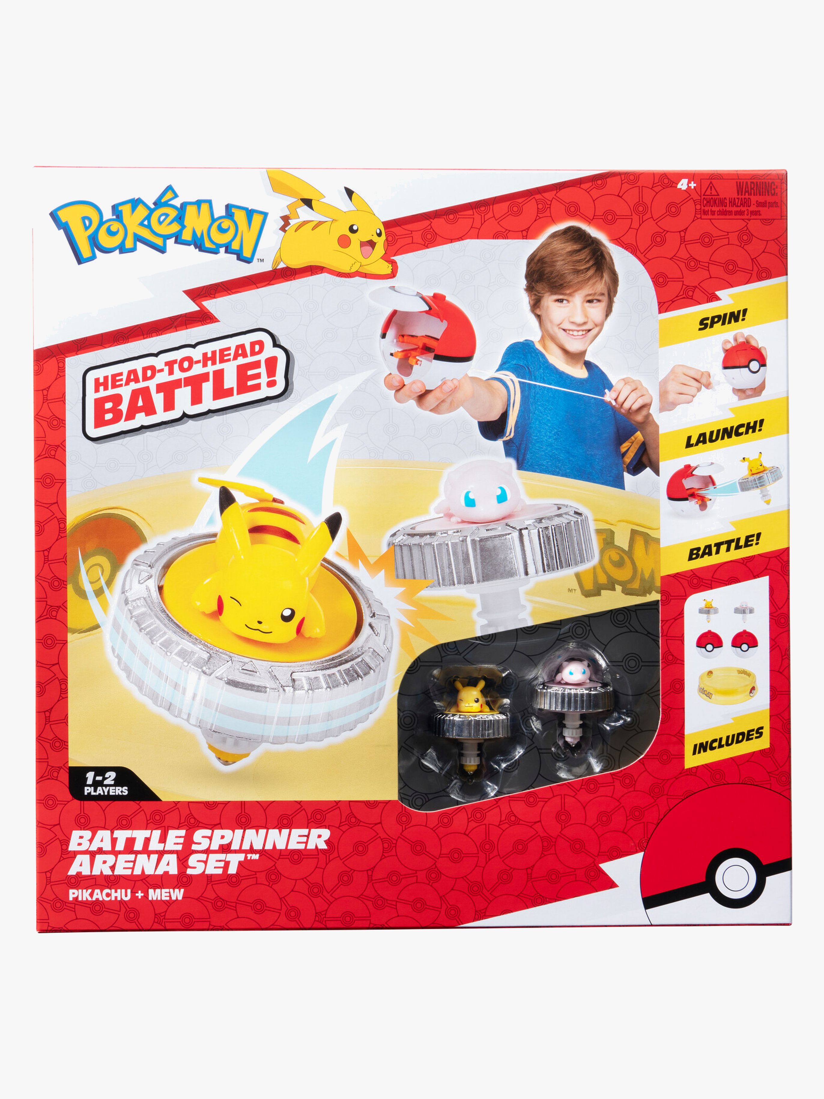 Pokémon Battle Spinner Arena Spielset Pikachu & Mew 2er-Pack