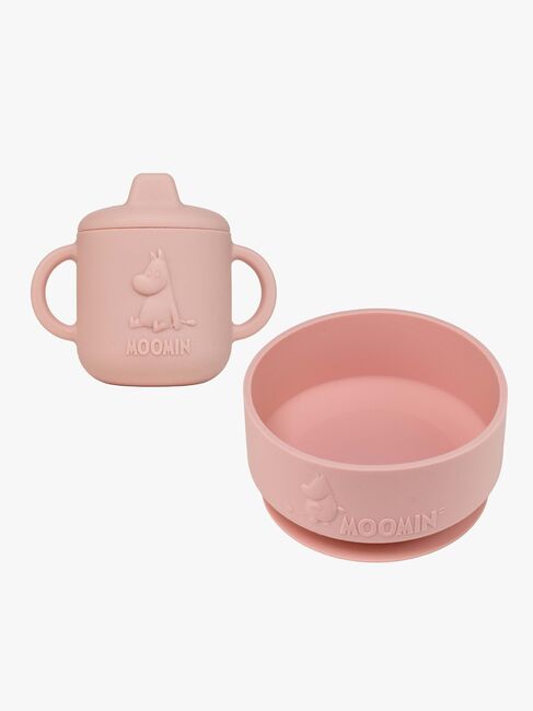 Mumin Geschirr-Set Silikon, Rosehip Pink