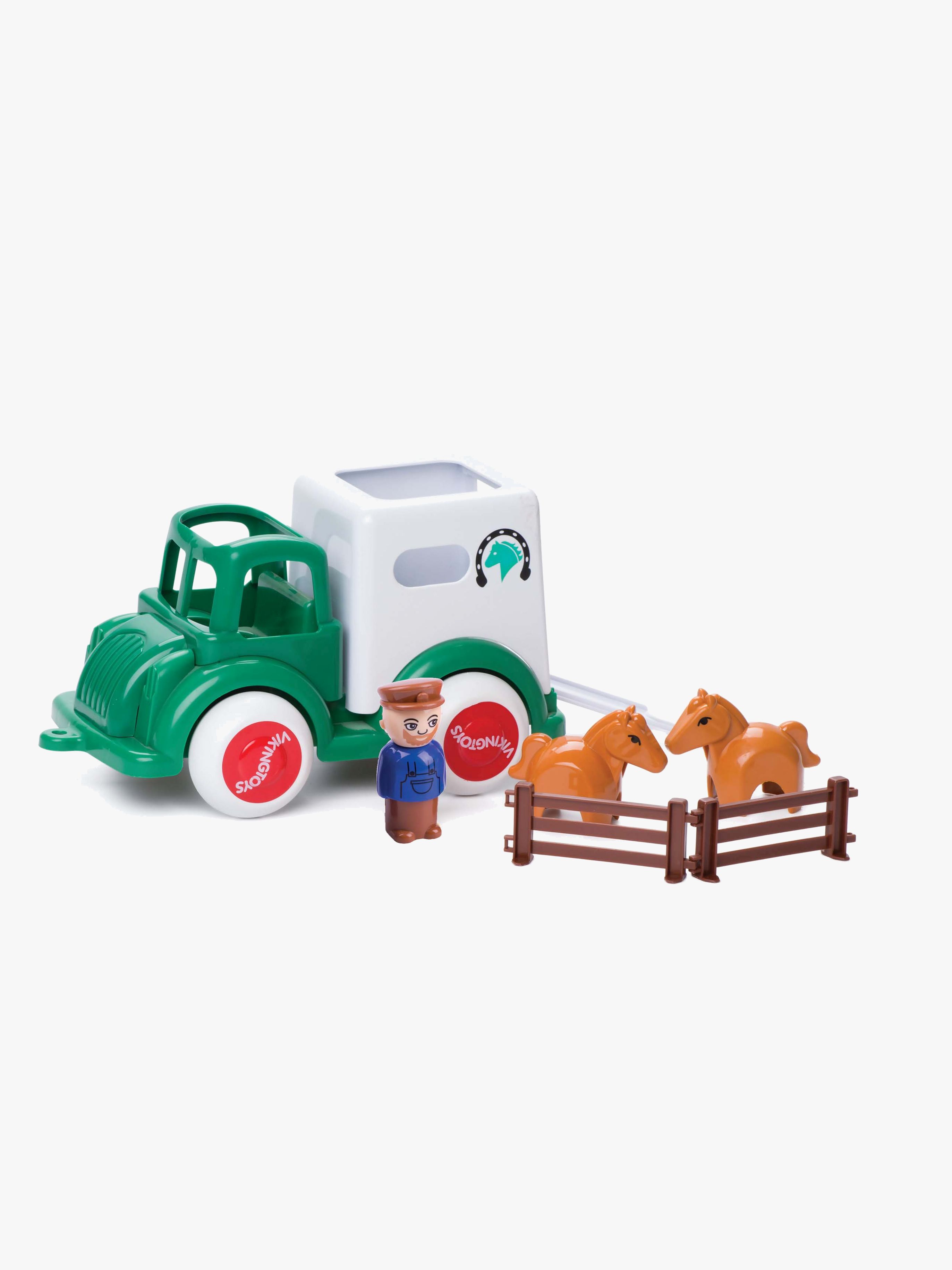 Viking Toys Jumbo Spielset Pferdetransporter 28 cm