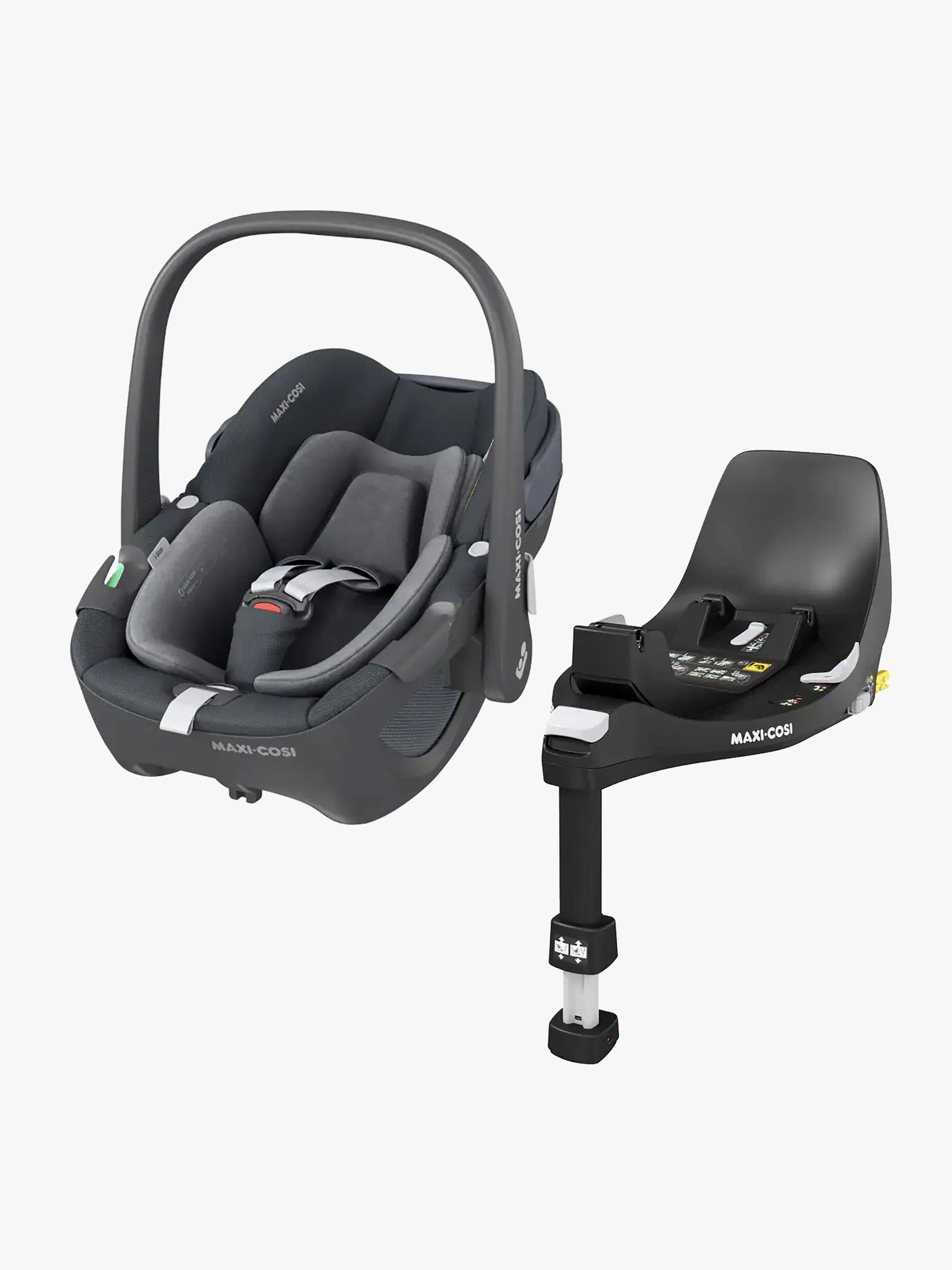 Maxi-Cosi Pebble 360 Babyschale inkl. FamilyFix 360 Basis, Essential Graphite