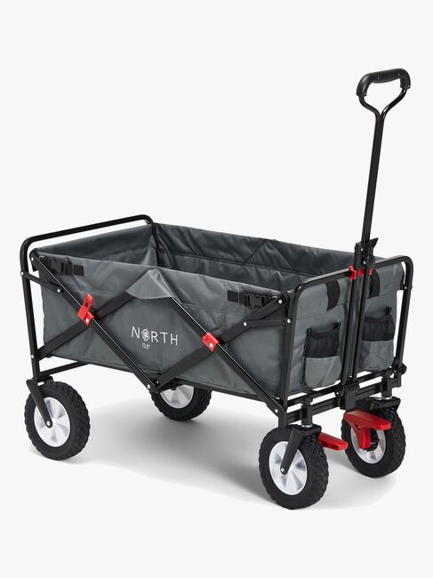 North 13.5 Light Bollerwagen mit Bremse, Ivy Grey inkl. Campingtisch