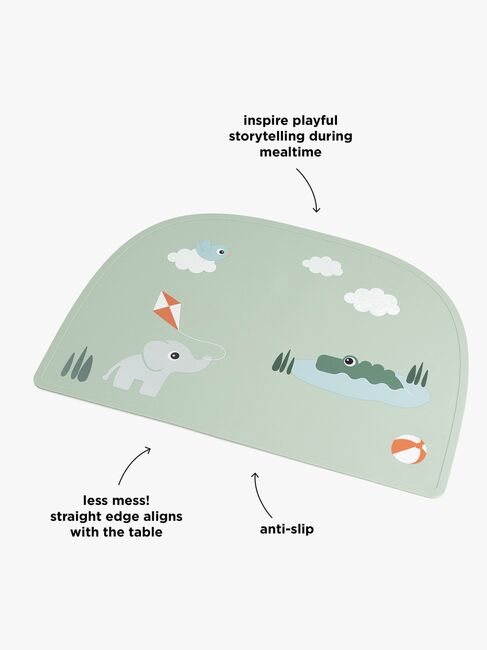 Done By Deer Playgorund Tischset Silikon, Green