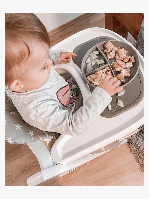 Twistshake Clickmat Mini Teller + Unterlage, Grau