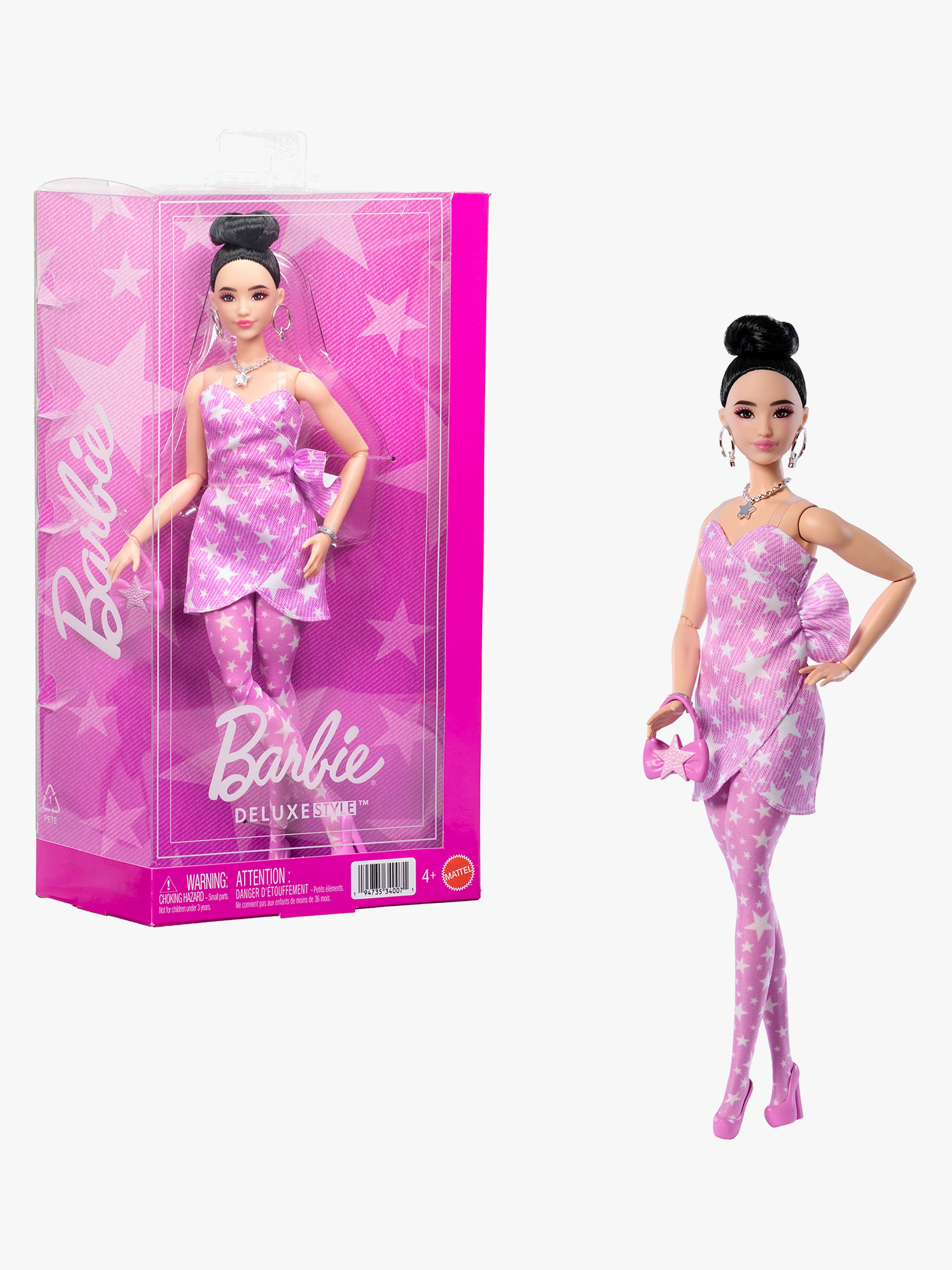 Deluxe Style Puppe mit Rosa Jeanskleid
