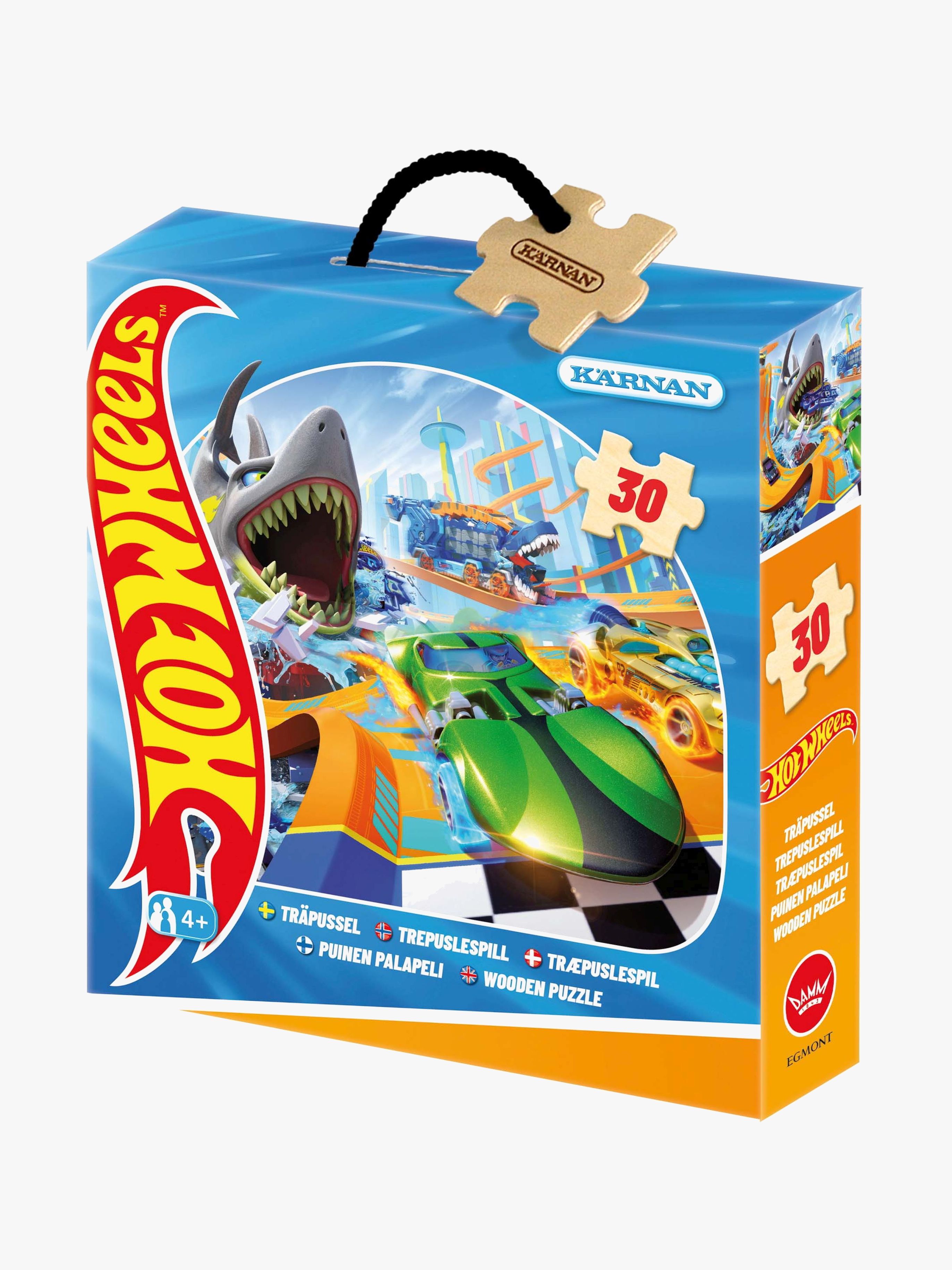 Kärnan Hot Wheels Holzpuzzle 30 Teile