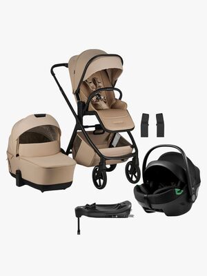 EasyWalker Zoey Kombikinderwagen inkl. Axkid GOKID Babyschale & Basis, Almond Taupe