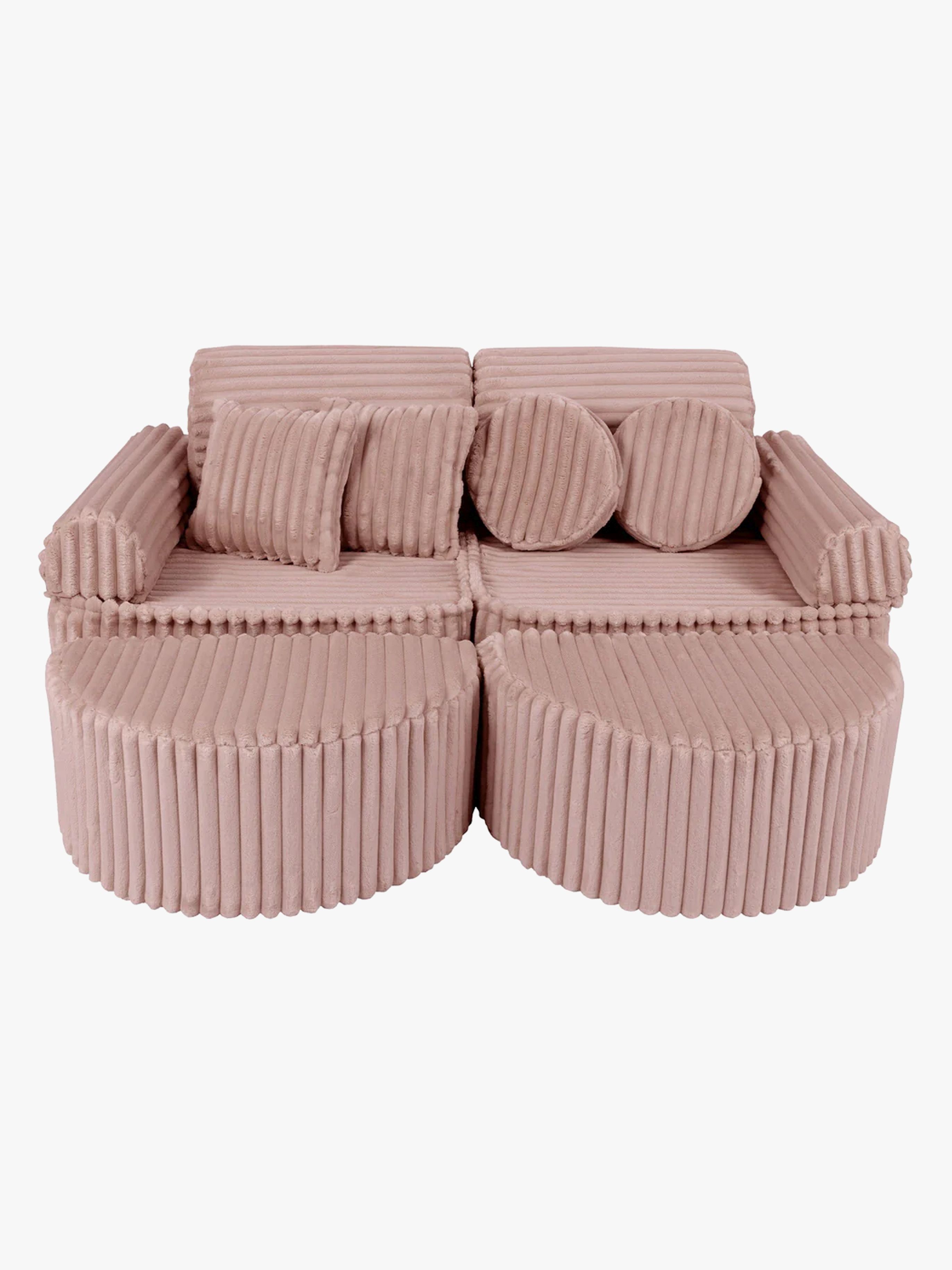 Churros Max Sofa, Ruby Chocolate Pink, Kindersofa, Kindercouch, Kinder