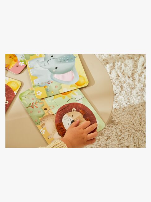 Barbo Toys  Touch & Feel Puzzle Safari 4-in-1