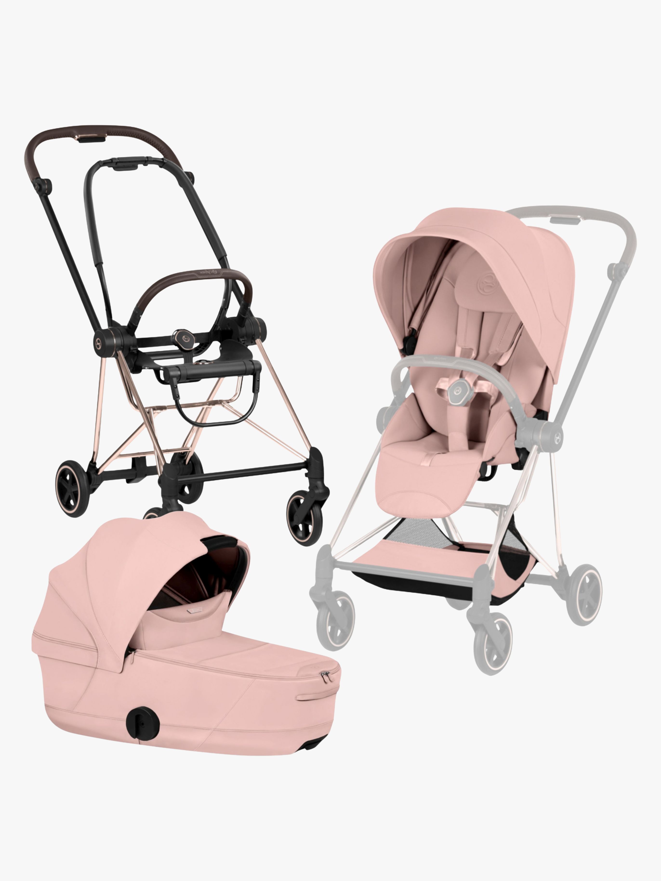 Cybex Mios Style Kombikinderwagen, Rosegold/Peach Pink