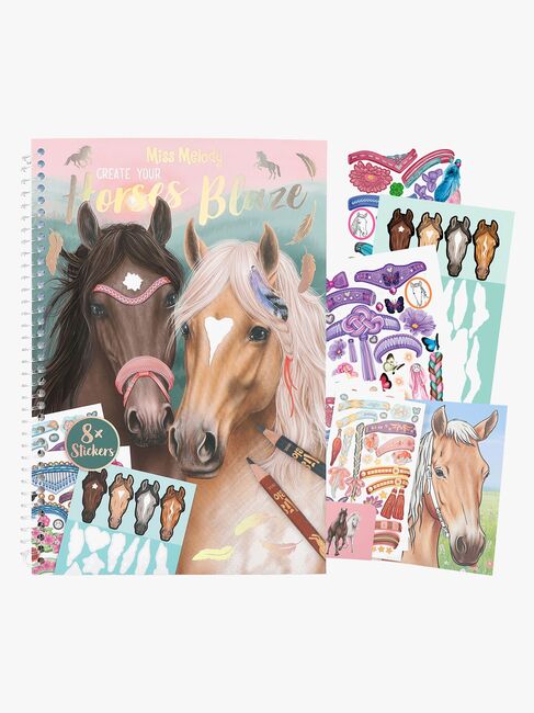 Miss Melody Malbuch mit Aufklebern