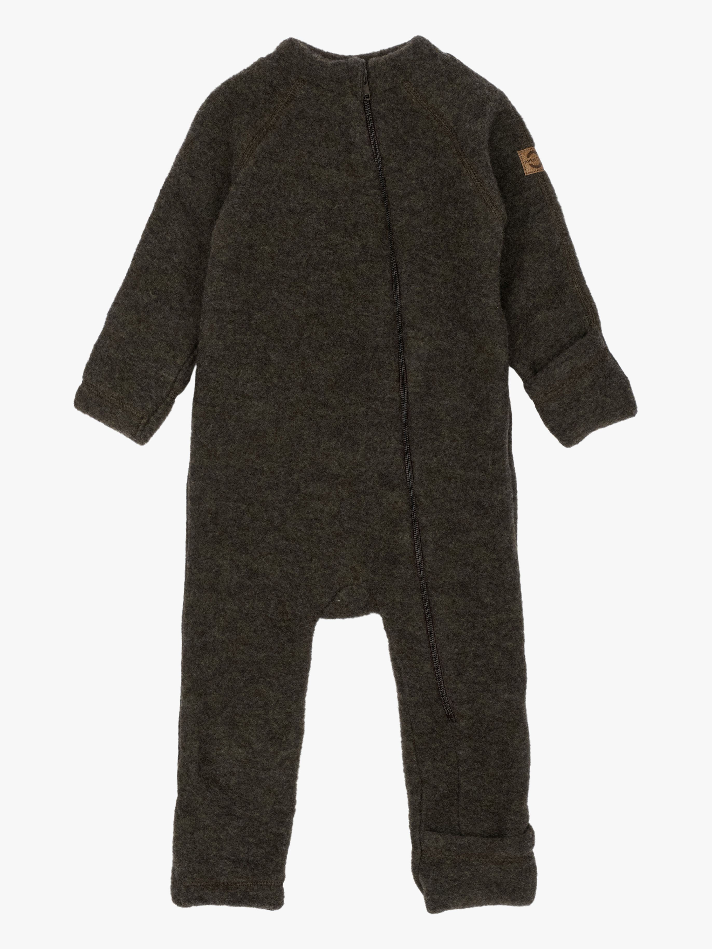 Mikk-Line Woll-Overall Merino, Dark Brown Melange, 74