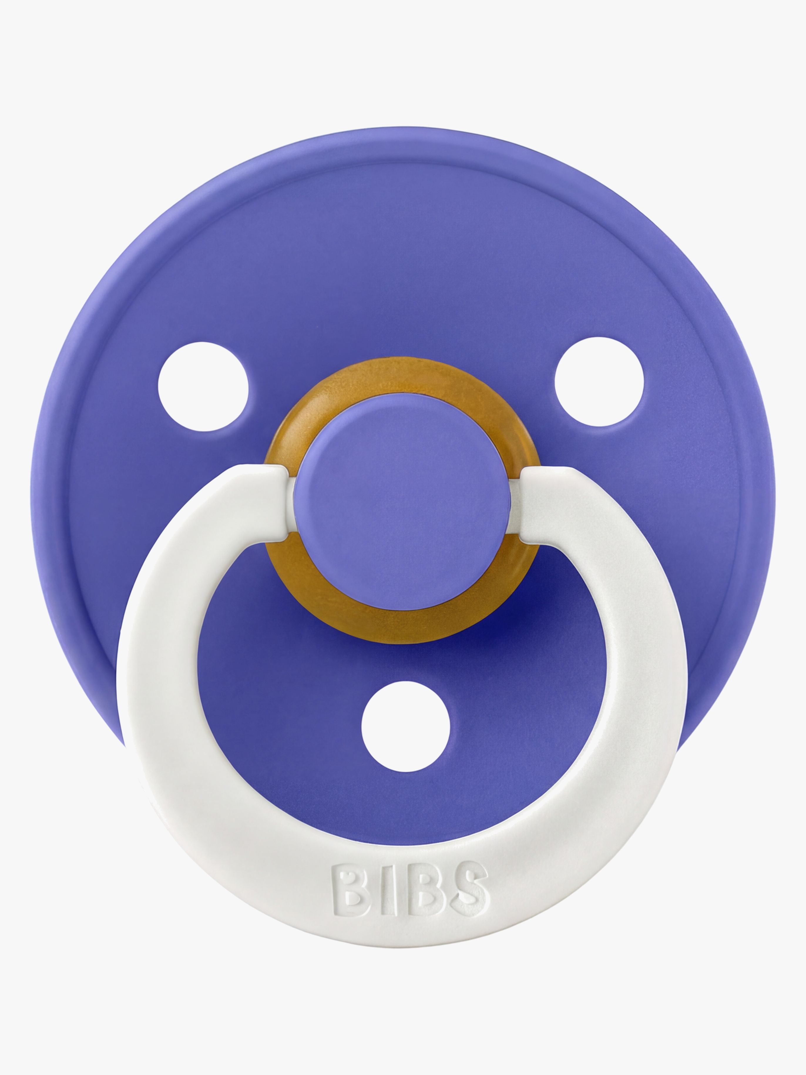 BIBS Colour Schnuller Latex Gr. 3, Grape GLOW