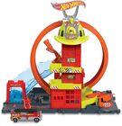 Hot Wheels City Super Loop Fire Station Spielset