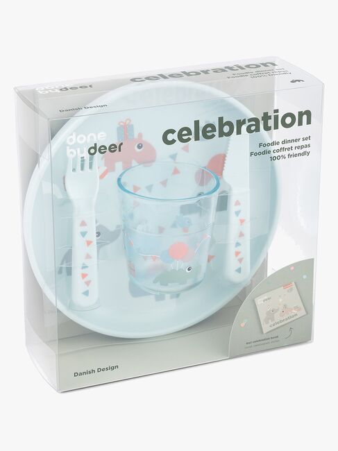 Done By Deer Foodie Geschirr-Set Celebration, Blue