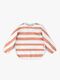 Done By Deer Langärmliges Lätzchen, Stripes Papaya