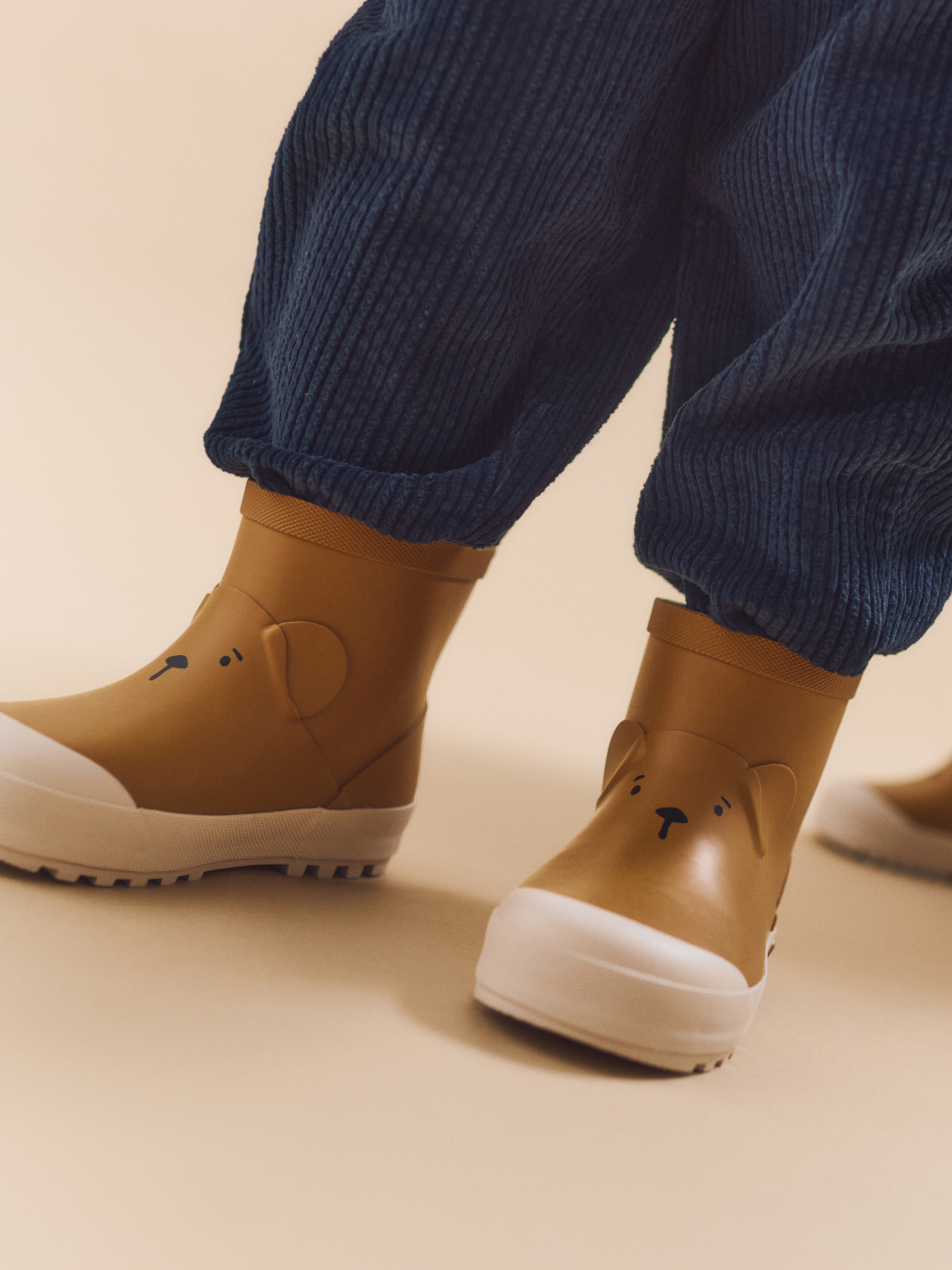 LIEWOOD Jesse Bear Gefütterte Gummistiefel, Golden Caramel, 25, Kindergummistiefel, Kinderstiefel, Gummistiefel kinder, Kids